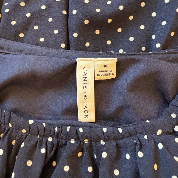 Janie and Jack Blue Pleated Ruffled Sundress - Picture 2 of 3